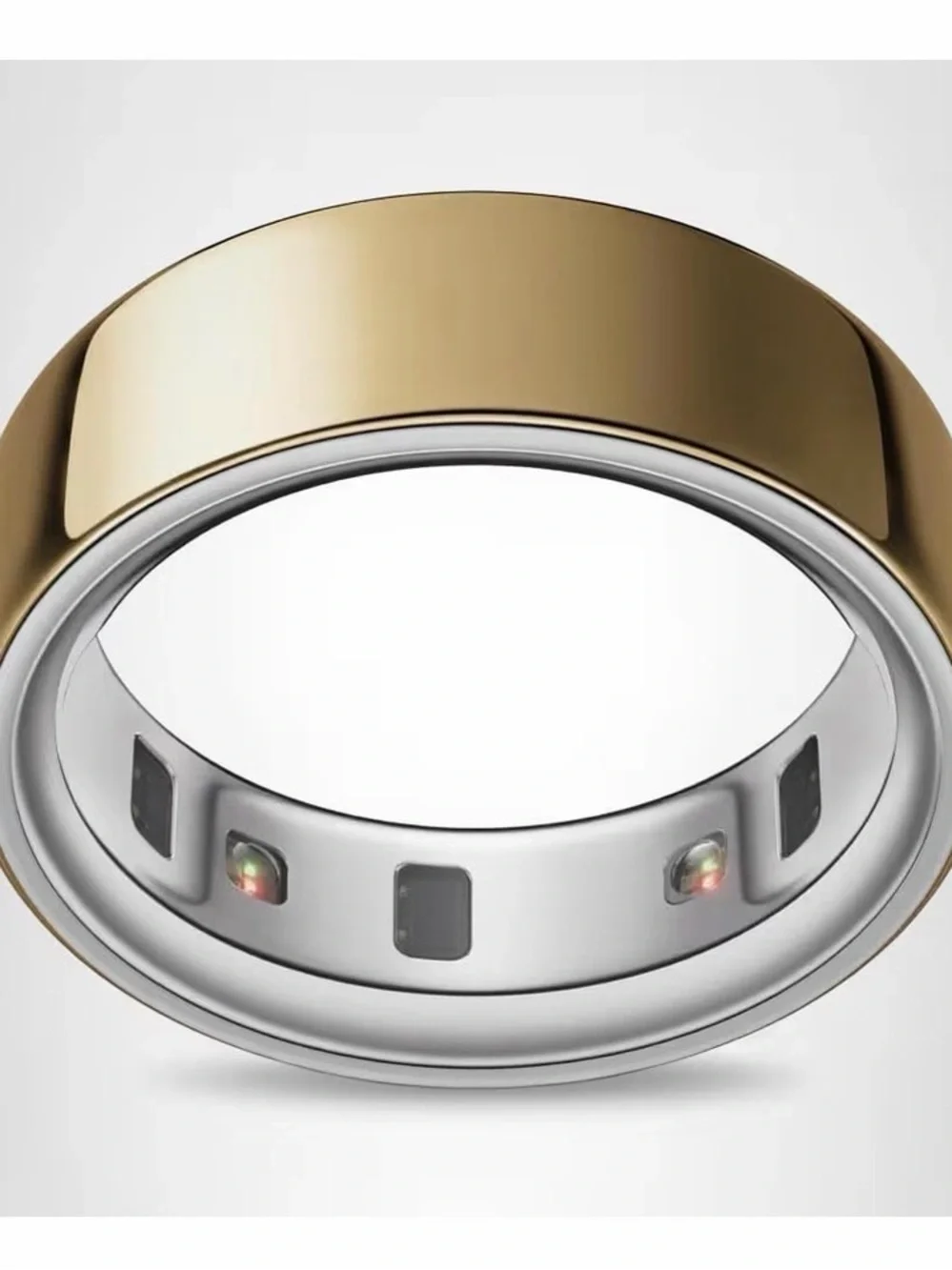 Oura Gold Smart Ring with Silver Inner Band